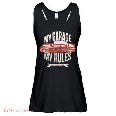 MY GARAGE RULES Ladies Essential Flowy Tank