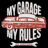 MY GARAGE RULES 16 in Basic Backpack