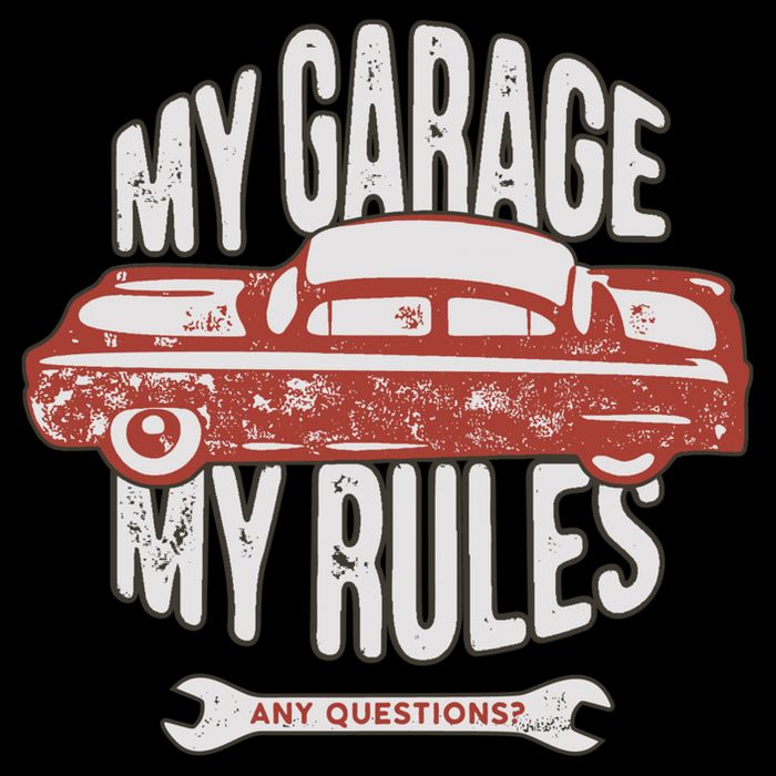 MY GARAGE RULES 16 in Basic Backpack