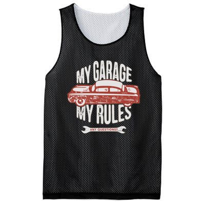 MY GARAGE RULES Mesh Reversible Basketball Jersey Tank