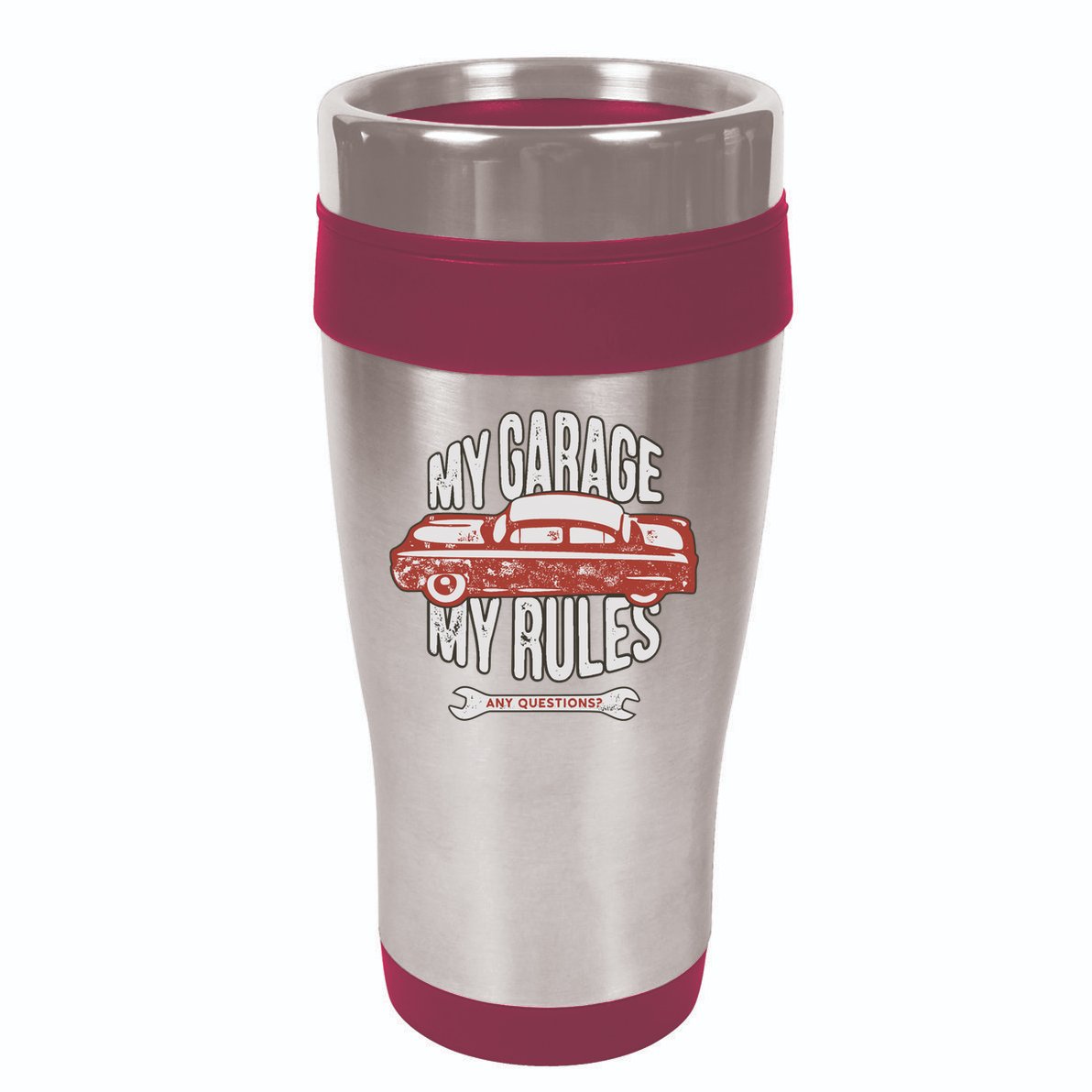 MY GARAGE RULES 16oz Travel Tumbler