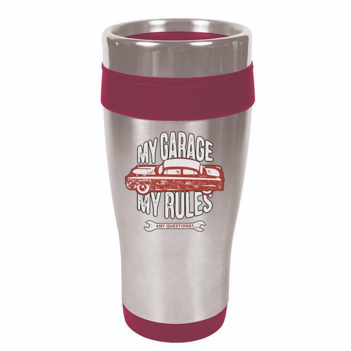 MY GARAGE RULES 16oz Travel Tumbler