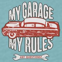 MY GARAGE RULES Sueded Cloud Jersey T-Shirt