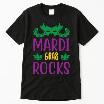 Mardi Gras Rocks Tall T-Shirt