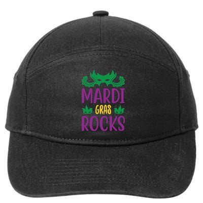 Mardi Gras Rocks 7-Panel Snapback Hat