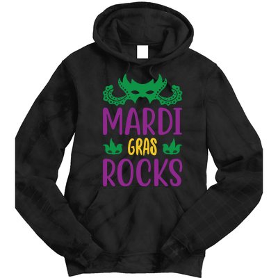 Mardi Gras Rocks Tie Dye Hoodie