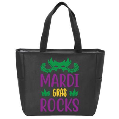 Mardi Gras Rocks Zip Tote Bag