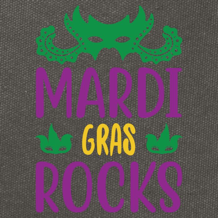 Mardi Gras Rocks Cotton Canvas Backpack