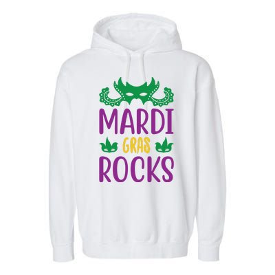 Mardi Gras Rocks Garment-Dyed Fleece Hoodie