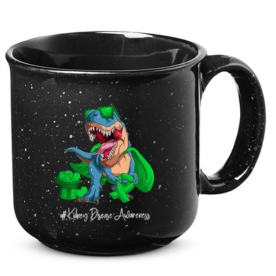 Month Green Ribbon Trex 15oz Campfire Ceramic Mug