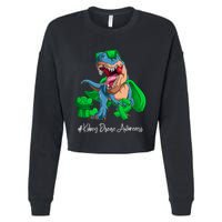 Month Green Ribbon Trex Cropped Pullover Crew