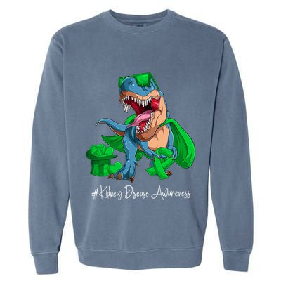 Month Green Ribbon Trex Garment-Dyed Sweatshirt