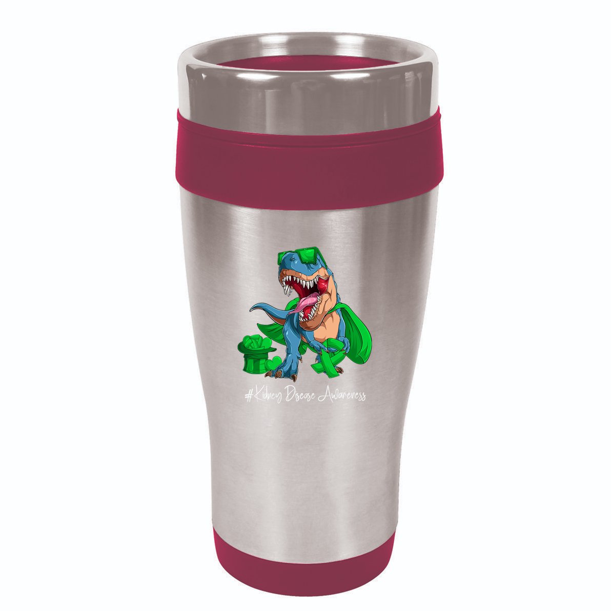 Month Green Ribbon Trex 16oz Travel Tumbler