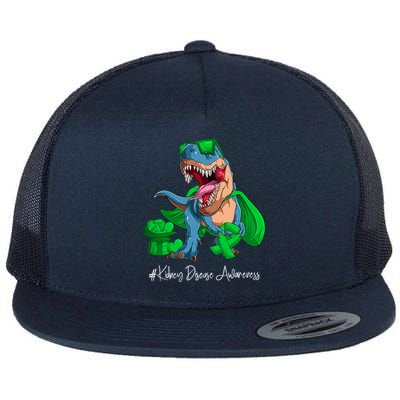 Month Green Ribbon Trex Flat Bill Trucker Hat