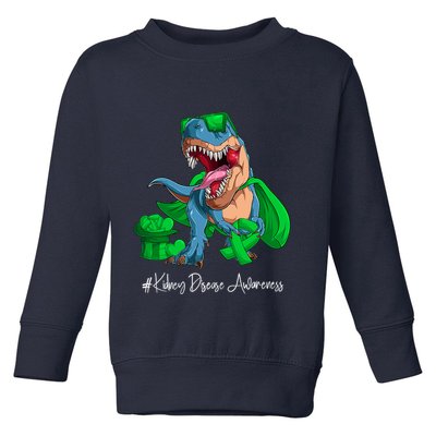 Month Green Ribbon Trex Toddler Sweatshirt