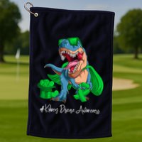 Month Green Ribbon Trex Golf Towel