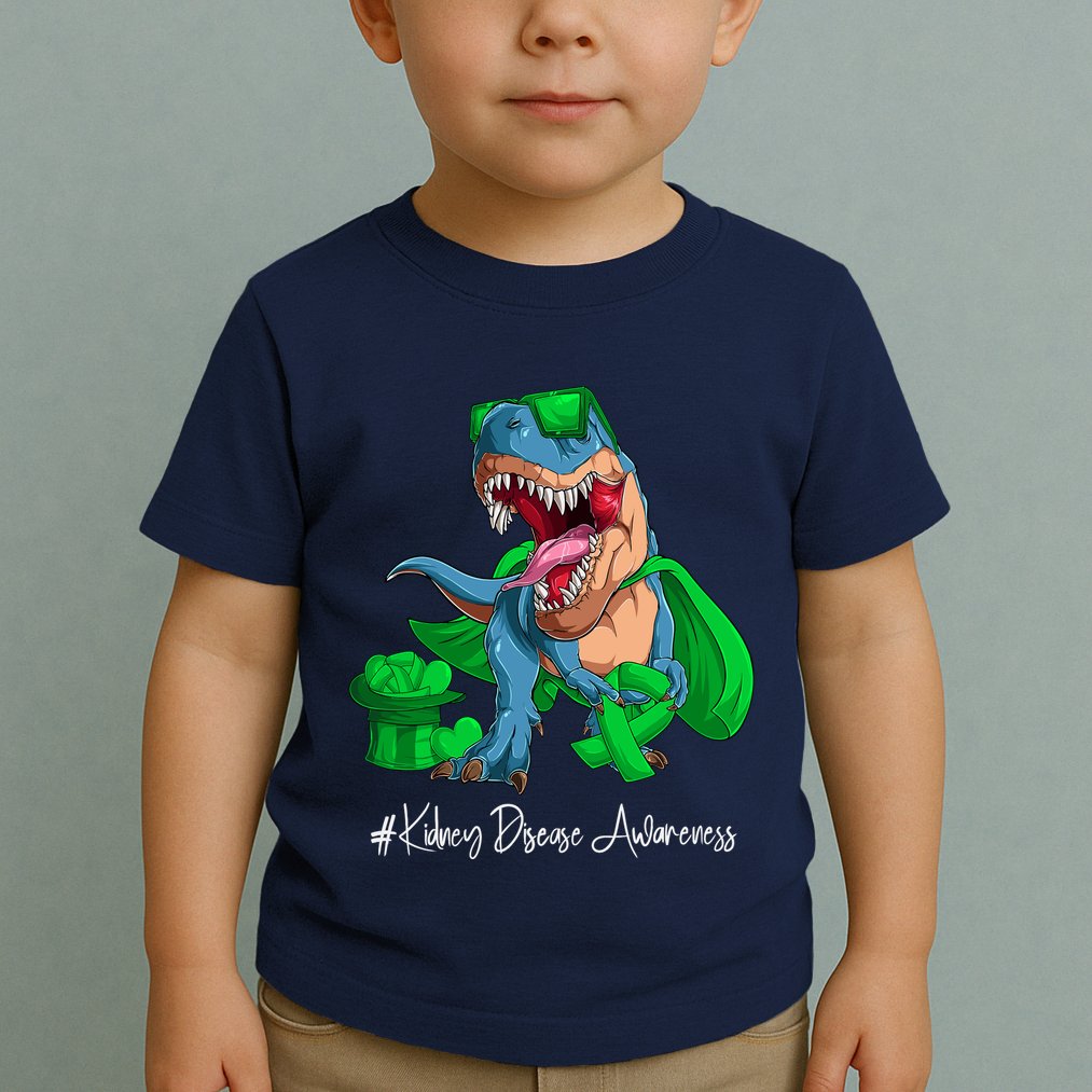 Month Green Ribbon Trex Toddler T-Shirt