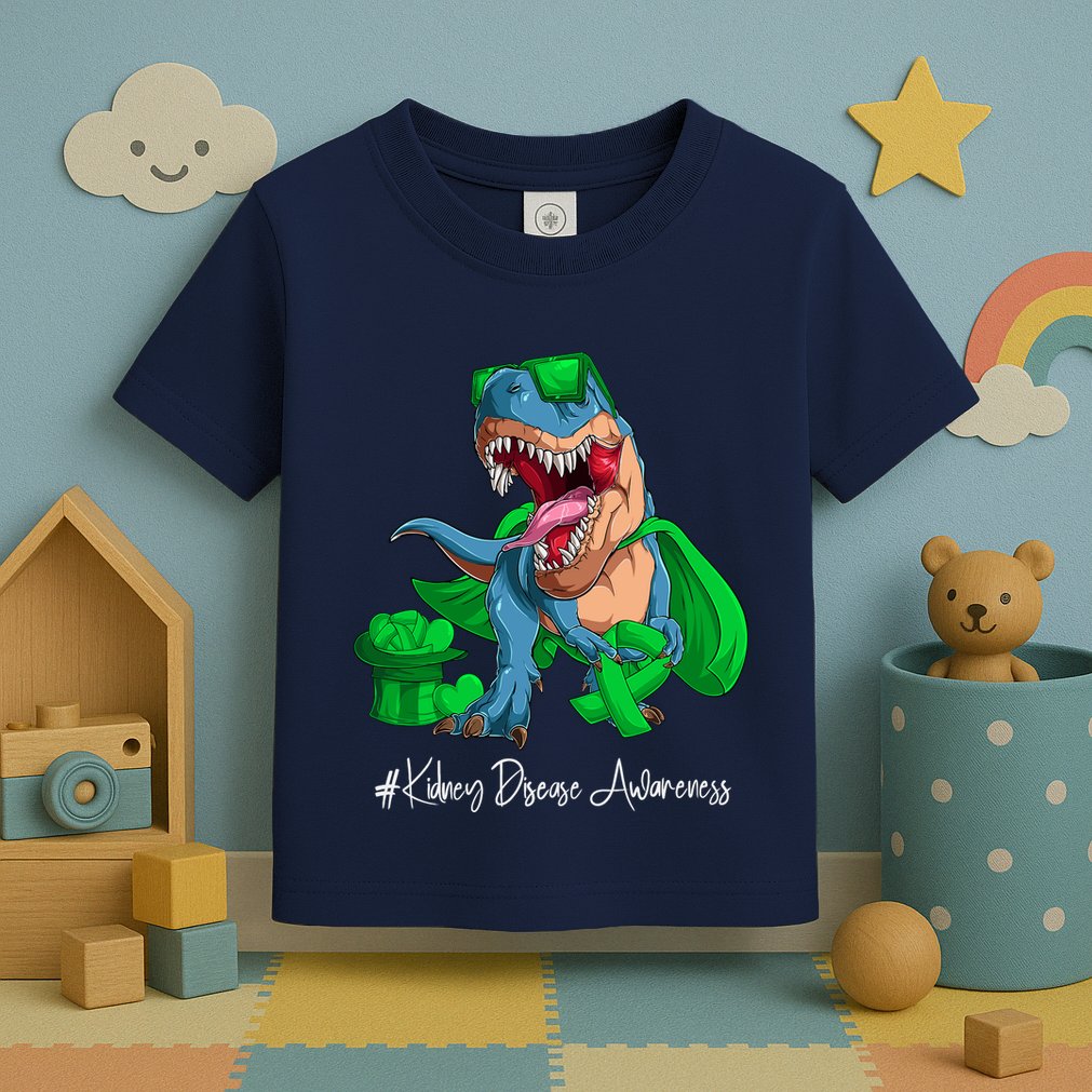 Month Green Ribbon Trex Toddler T-Shirt