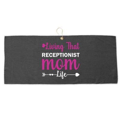 Mom Gift Receptionist Mothers Day Quote Present Cool Gift Large Microfiber Waffle Golf Towel