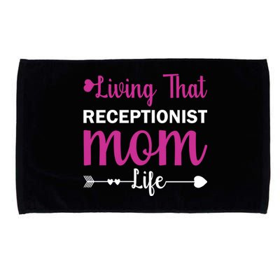 Mom Gift Receptionist Mothers Day Quote Present Cool Gift Microfiber Hand Towel