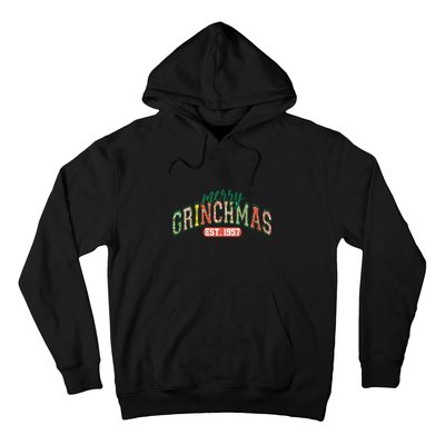 Merry Grincmas Retro Christmas Hoodie