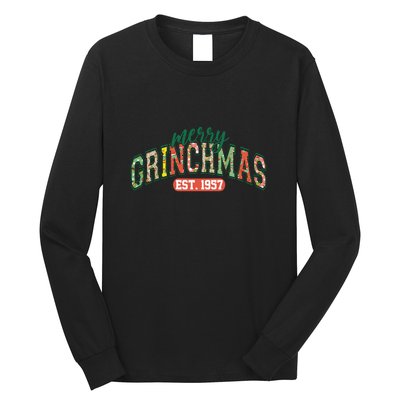 Merry Grincmas Retro Christmas Long Sleeve Shirt