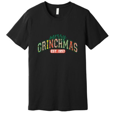 Merry Grincmas Retro Christmas Premium T-Shirt