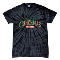 Merry Grincmas Retro Christmas Tie-Dye T-Shirt