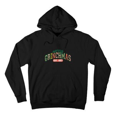 Merry Grincmas Retro Christmas Tall Hoodie