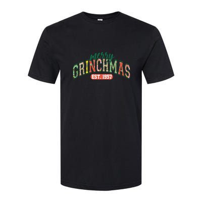 Merry Grincmas Retro Christmas Softstyle CVC T-Shirt