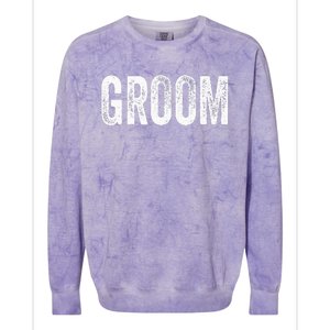 Matching Getting Ready Bride & Groom Wedding Groom Colorblast Crewneck Sweatshirt