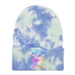 My Golden Retriever Is My Valentine's Watercolor Gift Tie Dye 12in Knit Beanie