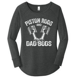 Mechanic Garage Race Car Parts Piston Rods And Dad Bods Women's Perfect Tri Tunic Long Sleeve Shirt