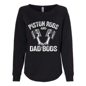 Mechanic Garage Race Car Parts Piston Rods And Dad Bods Womens California Wash Sweatshirt