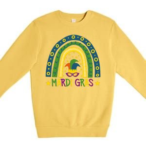 Mardi Gras Rainbow Premium Crewneck Sweatshirt