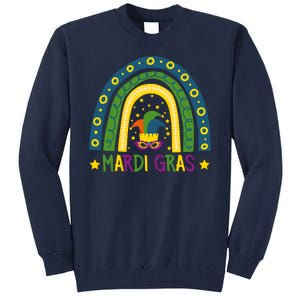 Mardi Gras Rainbow Tall Sweatshirt