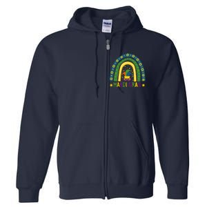 Mardi Gras Rainbow Full Zip Hoodie