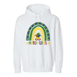 Mardi Gras Rainbow Garment-Dyed Fleece Hoodie