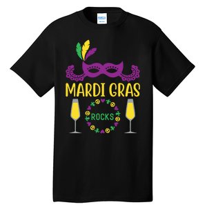 Mardi Gras Rocks Tall T-Shirt