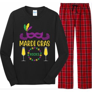 Mardi Gras Rocks Long Sleeve Pajama Set