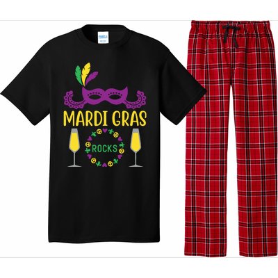 Mardi Gras Rocks Pajama Set