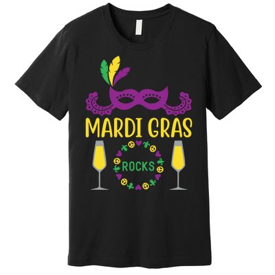 Mardi Gras Rocks Premium T-Shirt