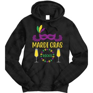 Mardi Gras Rocks Tie Dye Hoodie