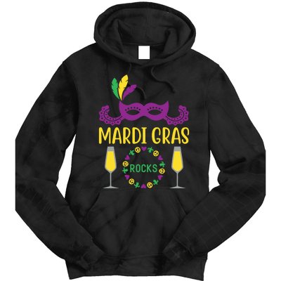 Mardi Gras Rocks Tie Dye Hoodie