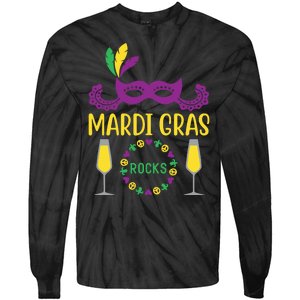 Mardi Gras Rocks Tie-Dye Long Sleeve Shirt