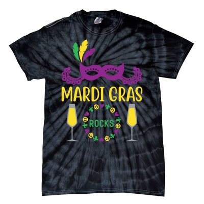 Mardi Gras Rocks Tie-Dye T-Shirt