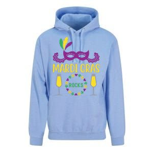 Mardi Gras Rocks Unisex Surf Hoodie