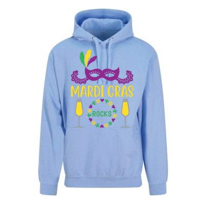 Mardi Gras Rocks Unisex Surf Hoodie