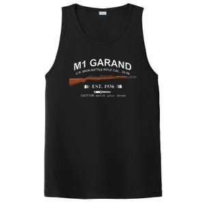 M1 Garand Rifle Gun Wwii Watch Your Thumb Est 1936 Graphic PosiCharge Competitor Tank