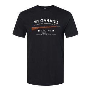 M1 Garand Rifle Gun Wwii Watch Your Thumb Est 1936 Graphic Softstyle CVC T-Shirt